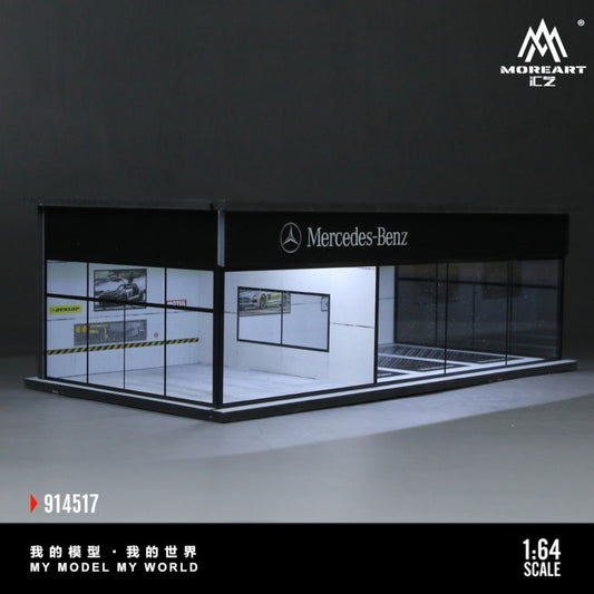 MoreArt - Pre-Order - Mercedes Showroom Diorama mit Beleuchtung - MO914517