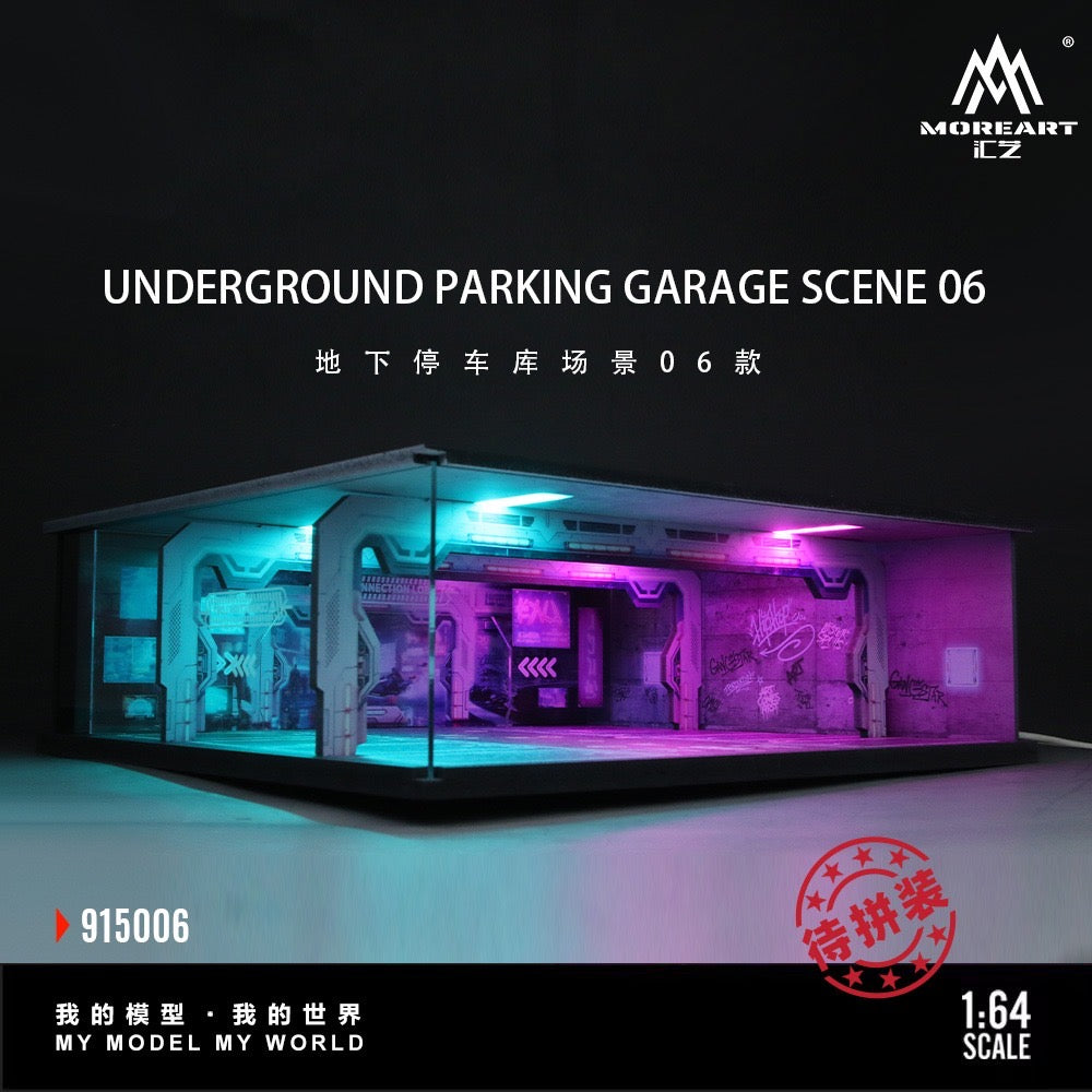 MoreArt - Pre-Order - Underground Parking Garage Series Diorama - mit Beleuchtung - MO915006