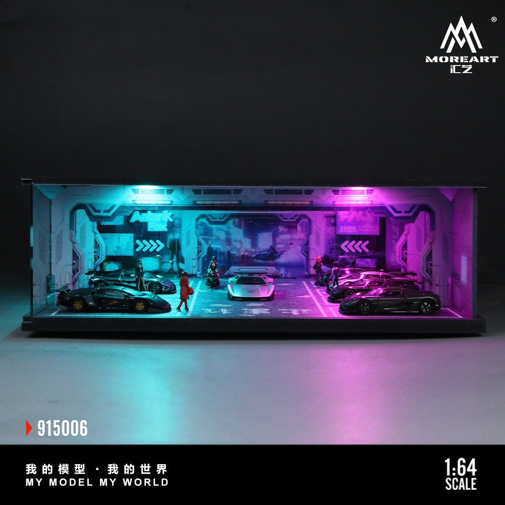 MoreArt - Pre-Order - Underground Parking Garage Series Diorama - mit Beleuchtung - MO915006