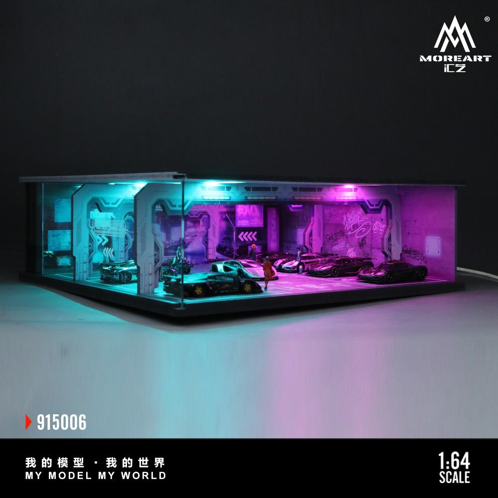MoreArt - Pre-Order - Underground Parking Garage Series Diorama - mit Beleuchtung - MO915006