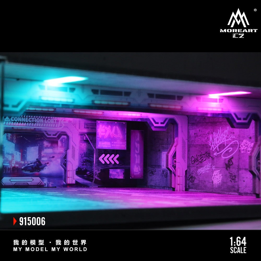 MoreArt - Pre-Order - Underground Parking Garage Series Diorama - mit Beleuchtung - MO915006