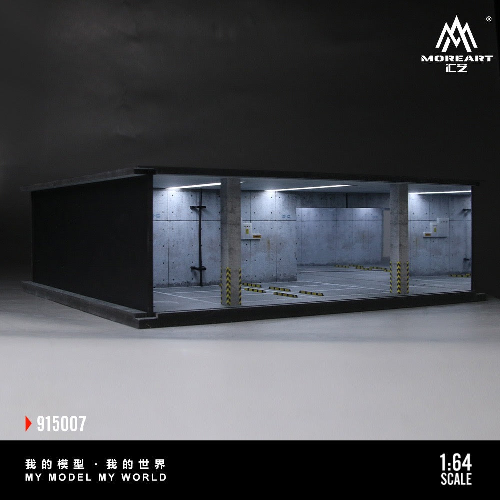 MoreArt - Pre-Order - Underground Parking Garage Series Diorama - mit Beleuchtung - MO915007