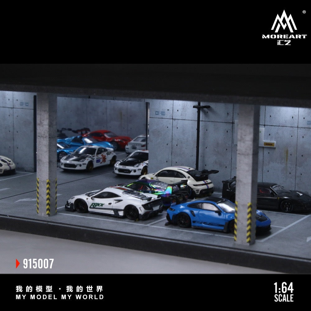 MoreArt - Pre-Order - Underground Parking Garage Series Diorama - mit Beleuchtung - MO915007