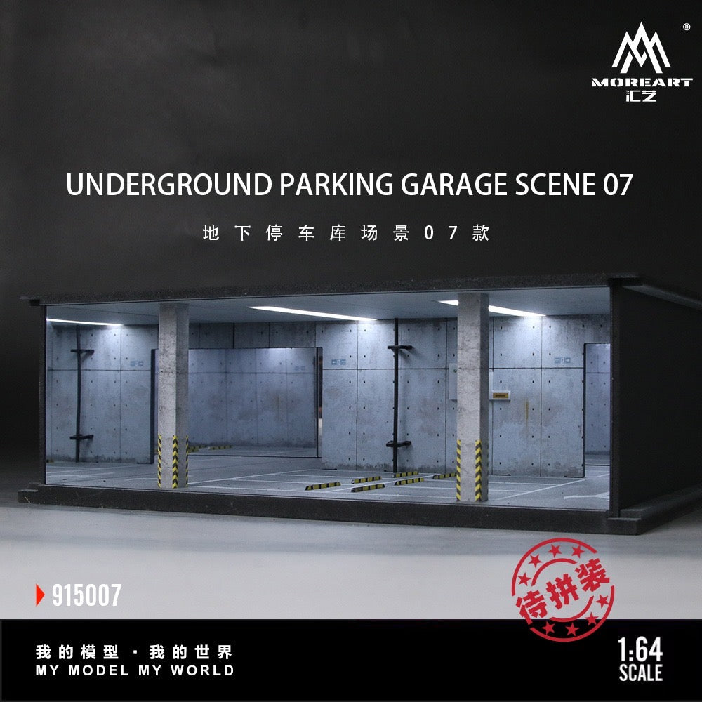 MoreArt - Pre-Order - Underground Parking Garage Series Diorama - mit Beleuchtung - MO915007