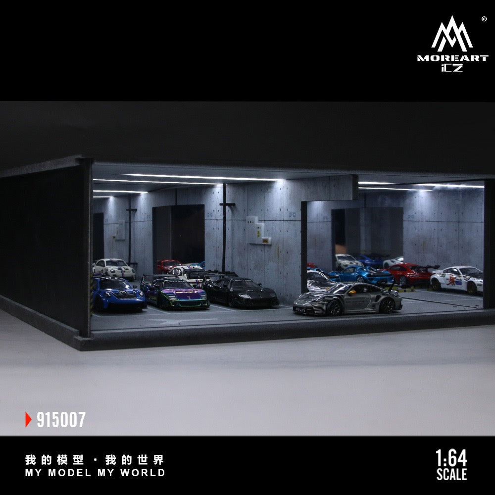 MoreArt - Pre-Order - Underground Parking Garage Series Diorama - mit Beleuchtung - MO915007