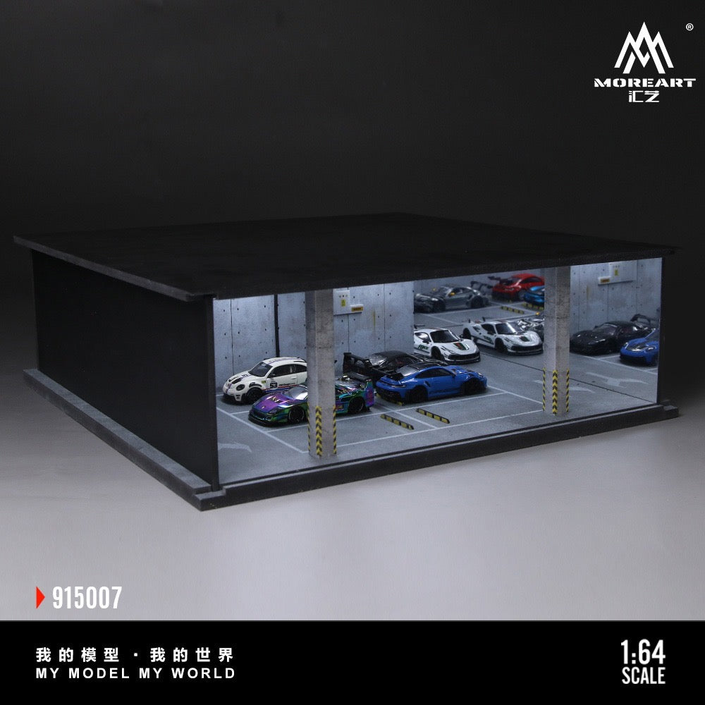 MoreArt - Pre-Order - Underground Parking Garage Series Diorama - mit Beleuchtung - MO915007