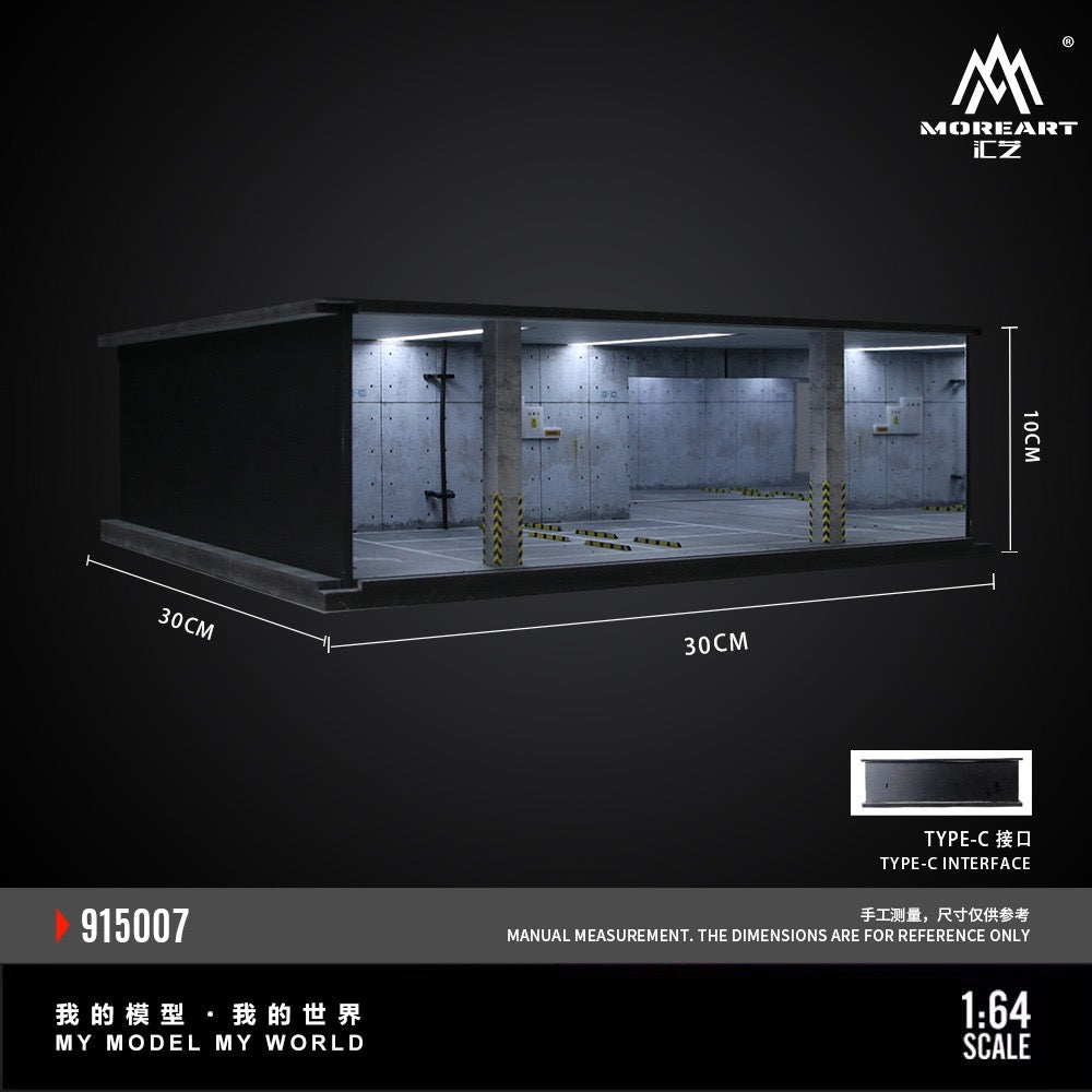 MoreArt - Pre-Order - Underground Parking Garage Series Diorama - mit Beleuchtung - MO915007