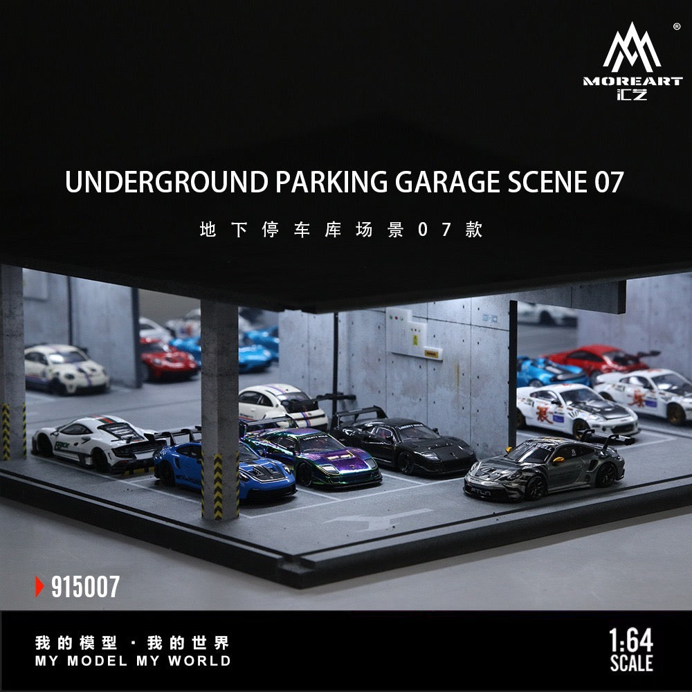 MoreArt - Pre-Order - Underground Parking Garage Series Diorama - mit Beleuchtung - MO915007
