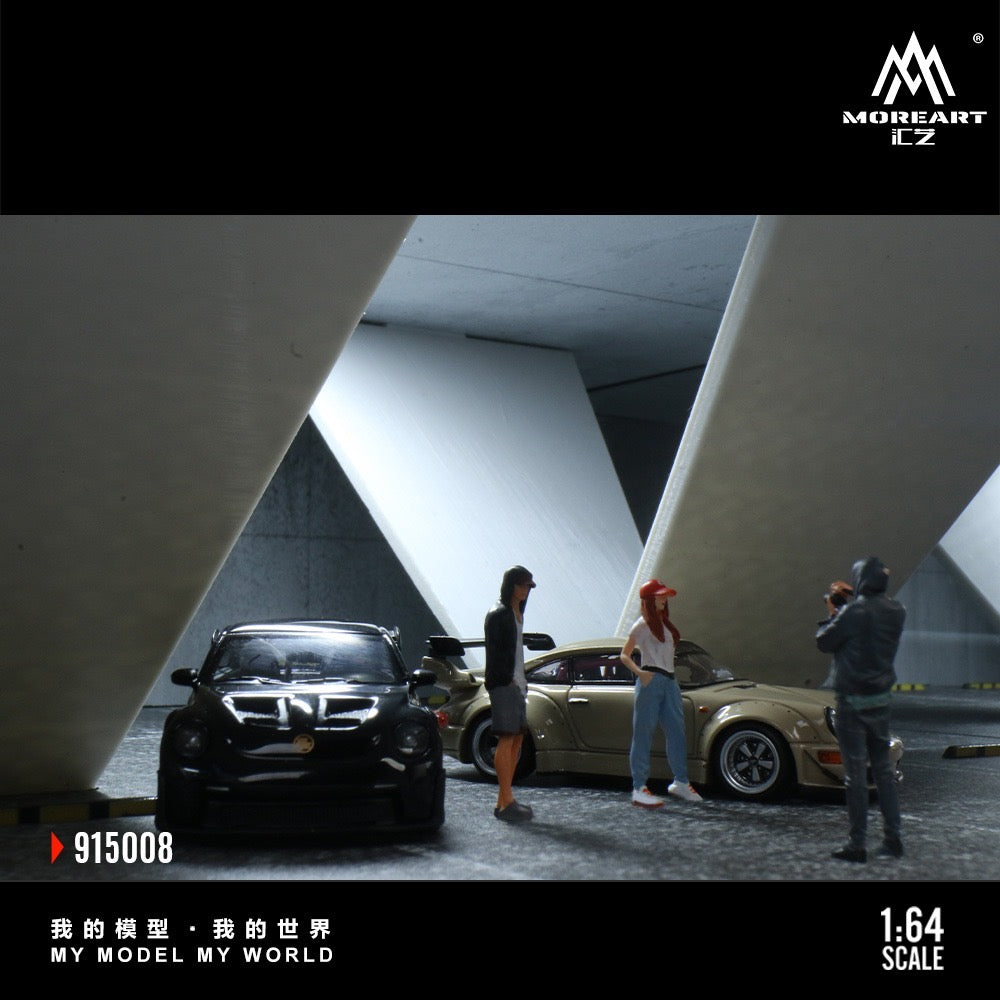 MoreArt - Pre-Order - Underground Parking Garage Series Diorama 08 - mit Beleuchtung - MO915008