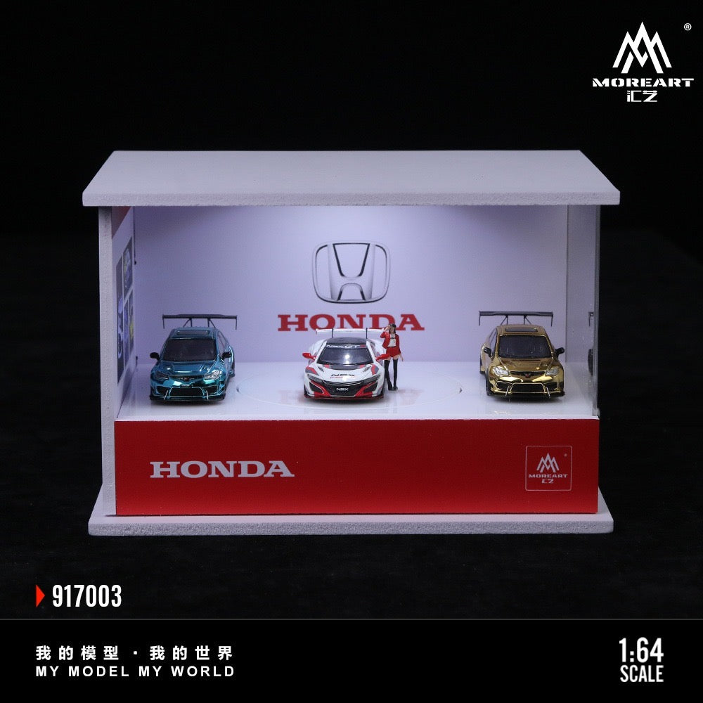 MoreArt - Pre-Order - Honda Turntable Exhibition Hall - Diorama mit Beleuchtung - MO917003