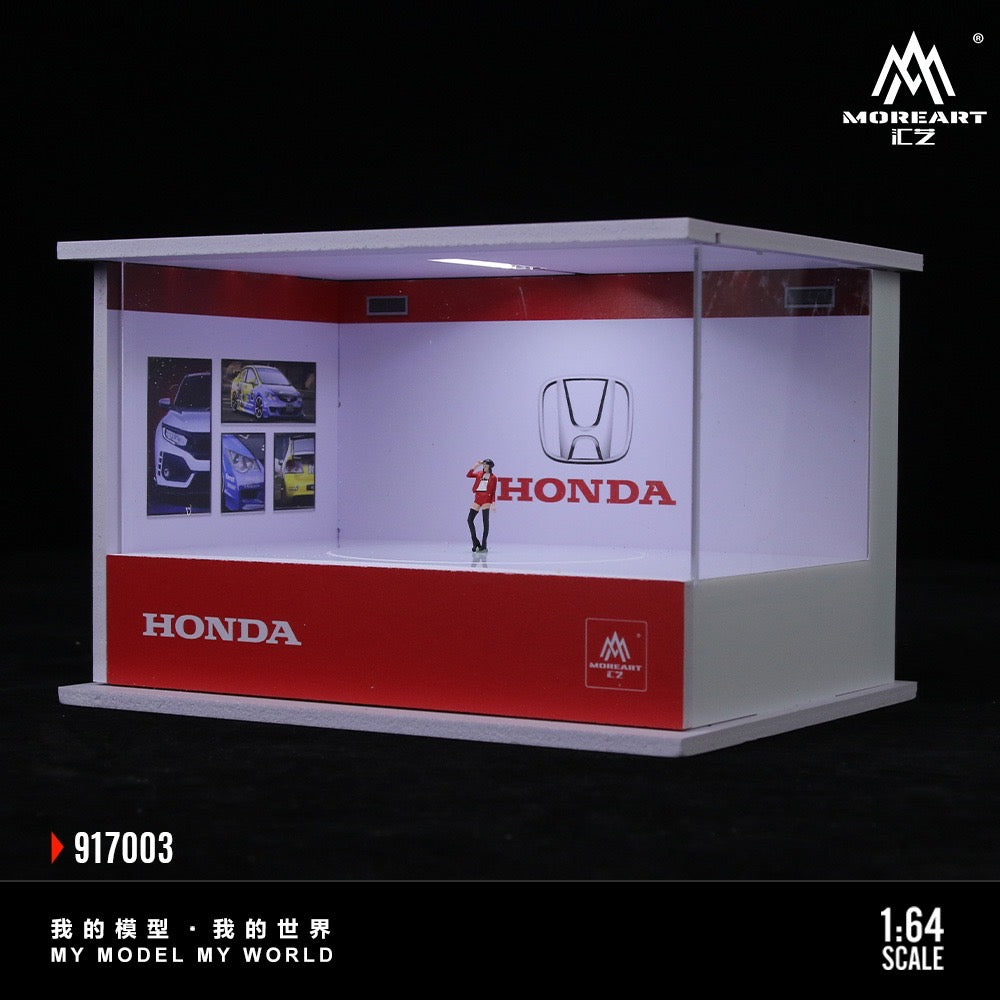 MoreArt - Pre-Order - Honda Turntable Exhibition Hall - Diorama mit Beleuchtung - MO917003