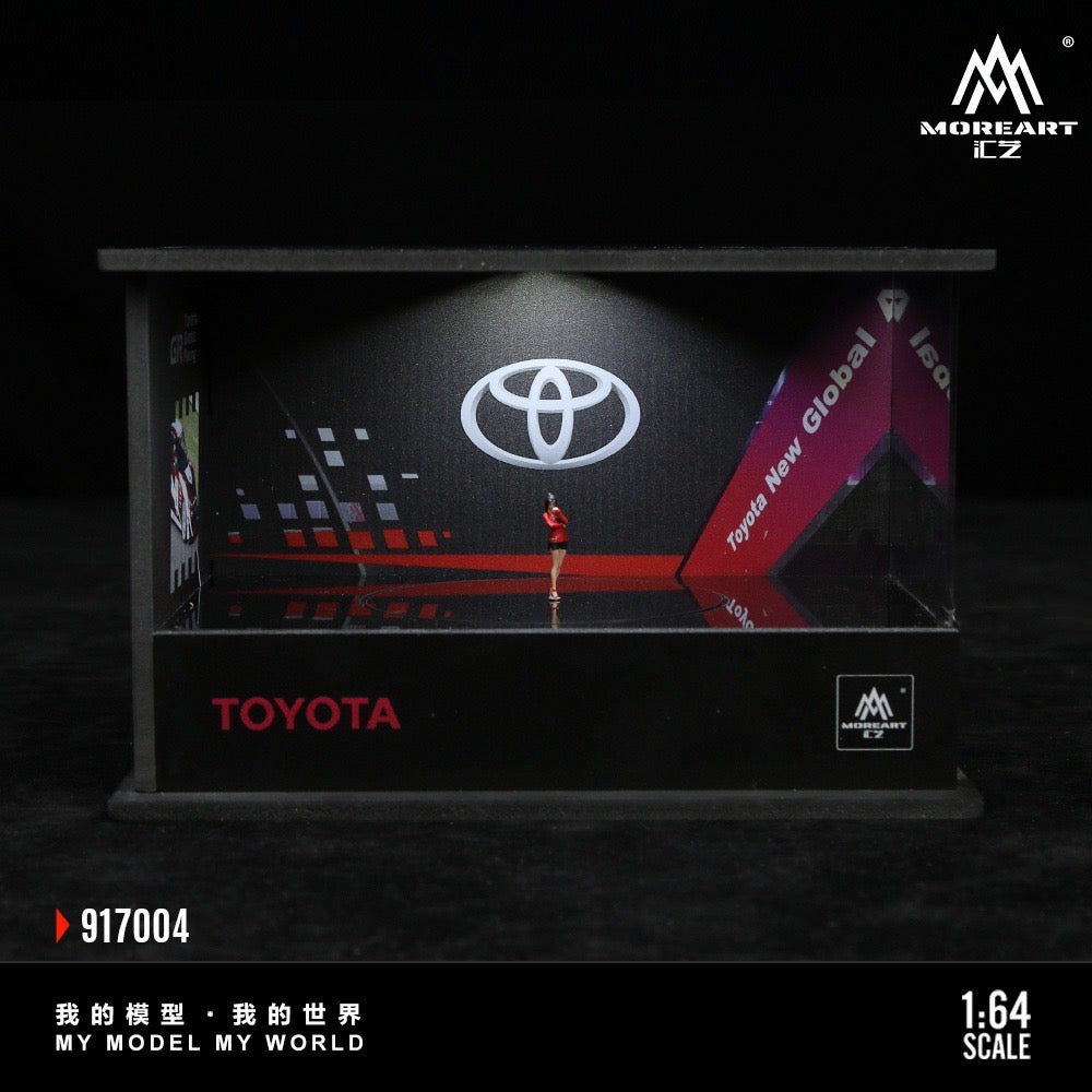 MoreArt Pre-Order - Toyota Turntable Exhibition Hall - Diorama mit Beleuchtung - MO917004