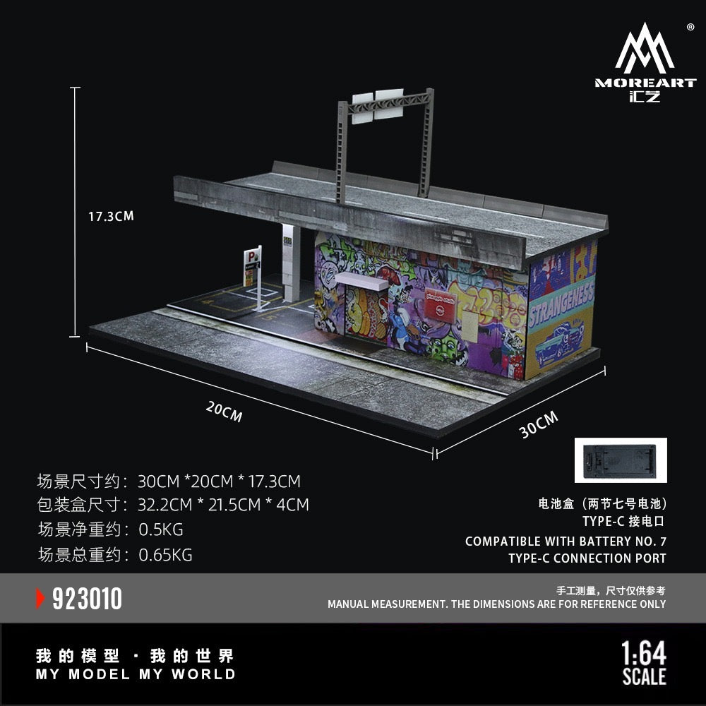 MoreArt - Pre-Order - Must Visit Street Art Spots in Nagoya Diorama - mit Beleuchtung - MO923010