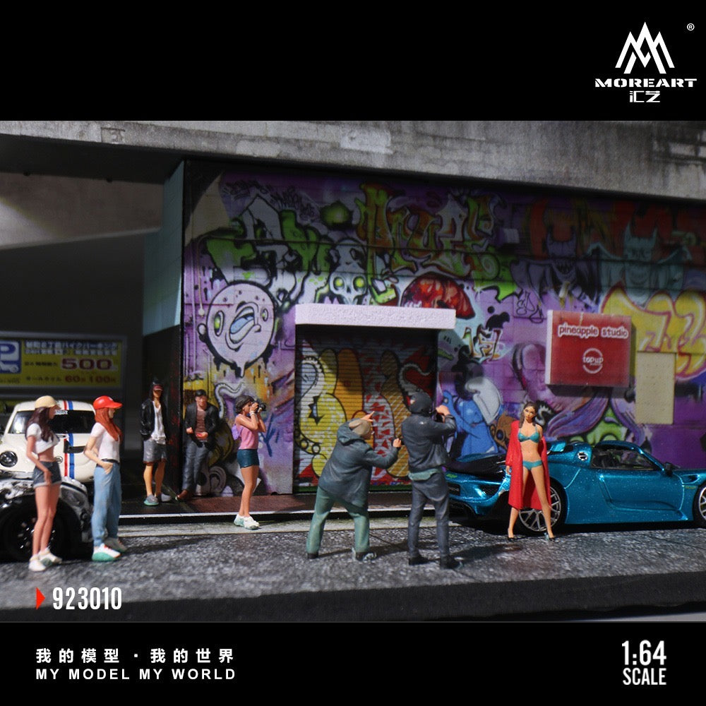 MoreArt - Pre-Order - Must Visit Street Art Spots in Nagoya Diorama - mit Beleuchtung - MO923010