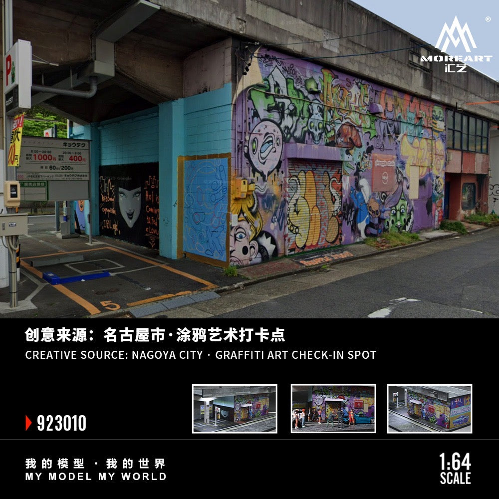 MoreArt - Pre-Order - Must Visit Street Art Spots in Nagoya Diorama - mit Beleuchtung - MO923010
