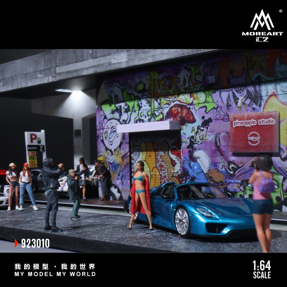 MoreArt - Pre-Order - Must Visit Street Art Spots in Nagoya Diorama - mit Beleuchtung - MO923010