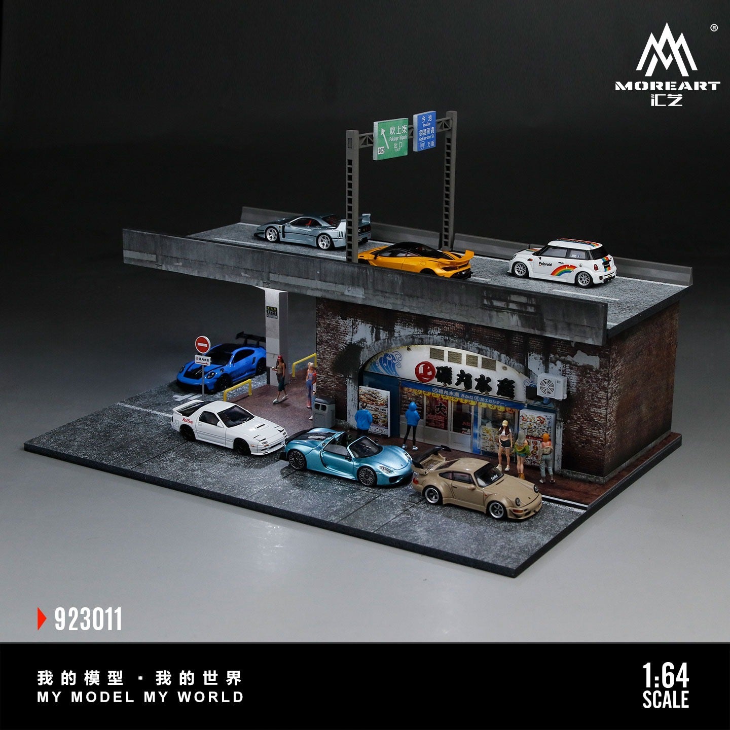 MoreArt - Pre-Order - Shimura Fishers Miniature Scene Diorama mit Beleuchtung - MO923011