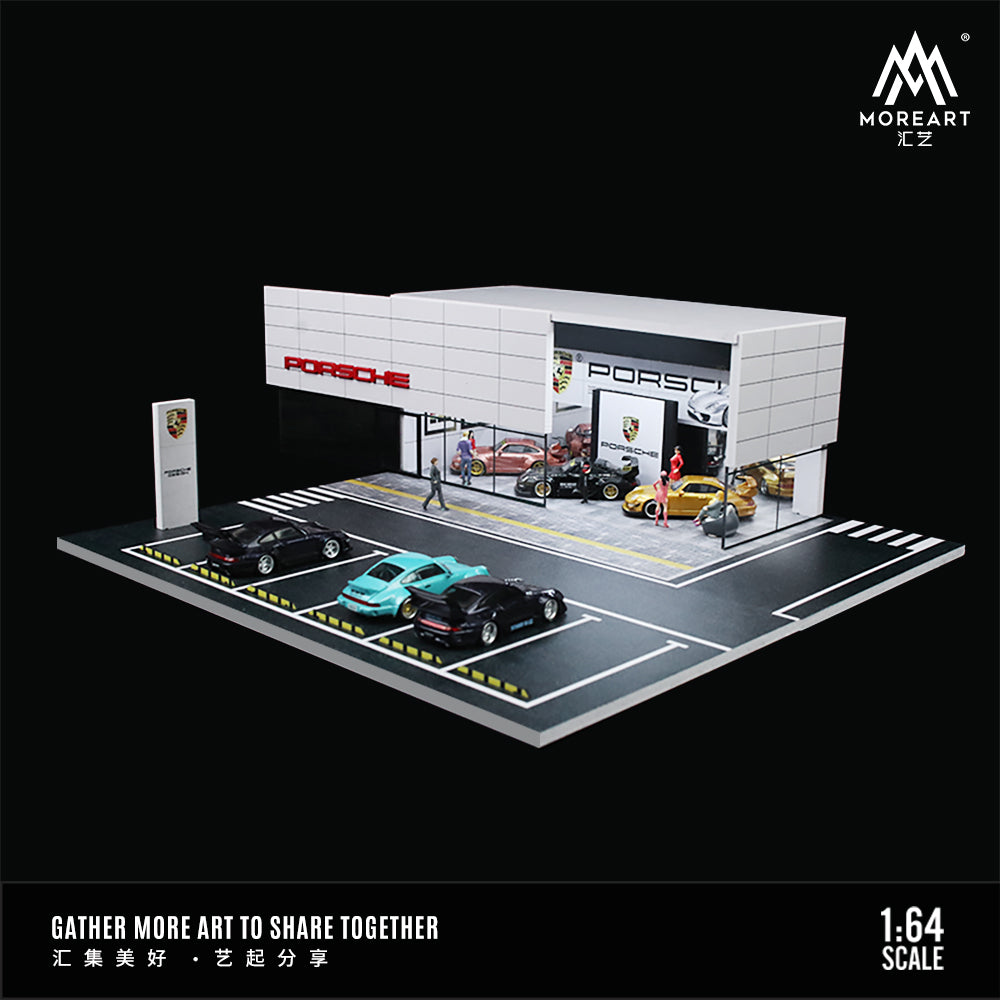 MoreArt - Pre-Order - Porsche Showroom Diorama - MO936002