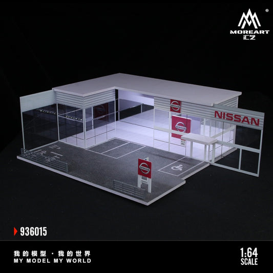 MoreArt - Pre-Order - Nissan Store Diorama m. Beleuchtung - MO936015