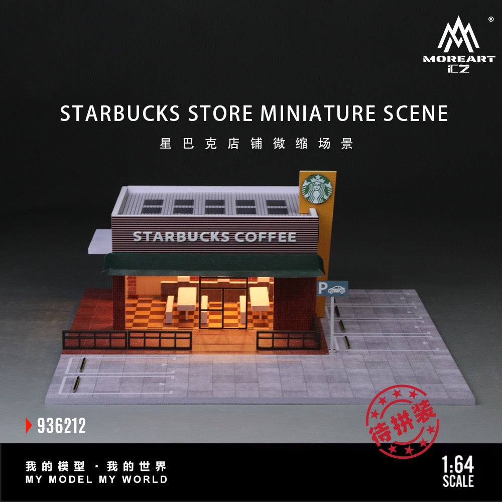 MoreArt - Pre-Order - Starbucks Store Diorama mit Beleuchtung - MO936212
