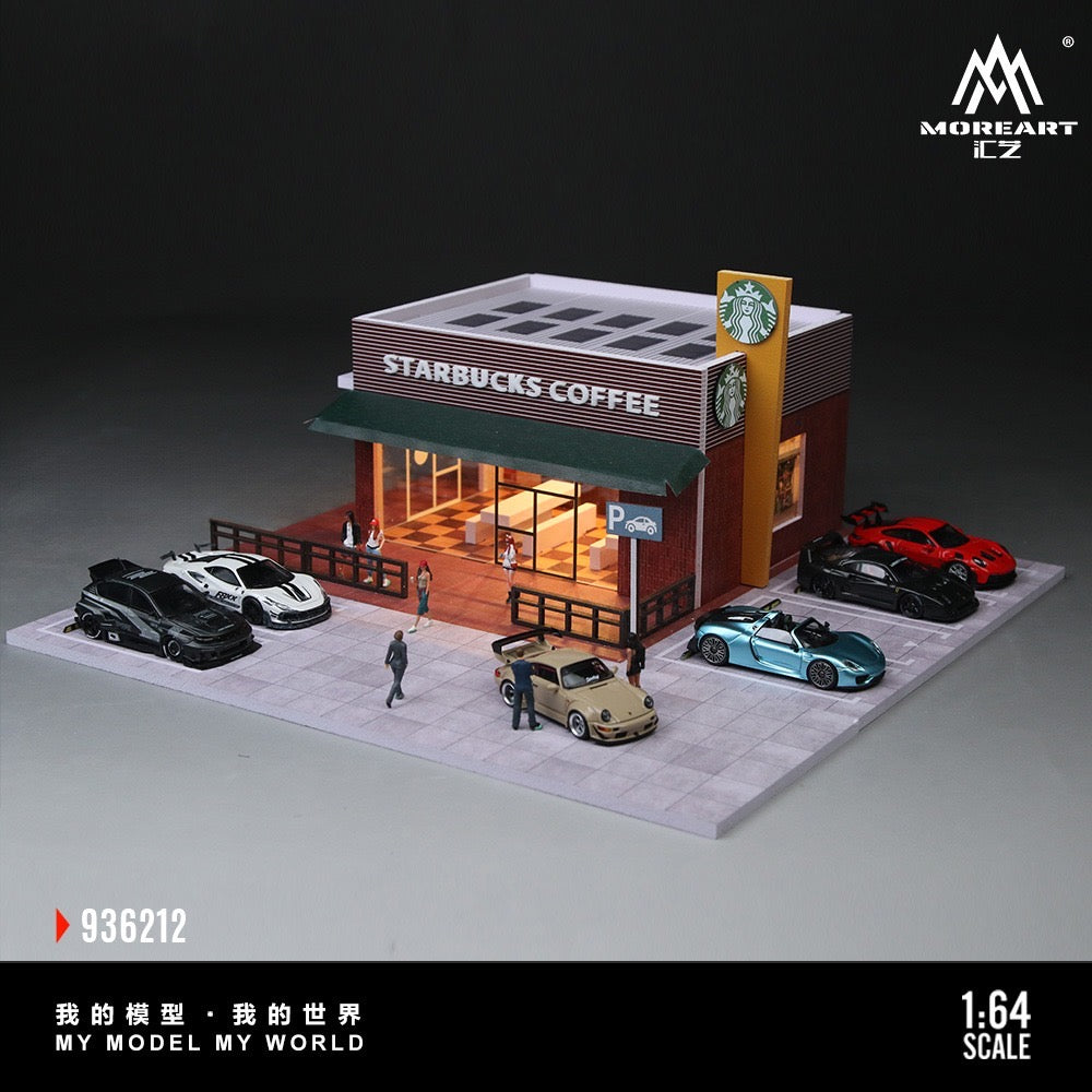 MoreArt - Pre-Order - Starbucks Store Diorama mit Beleuchtung - MO936212