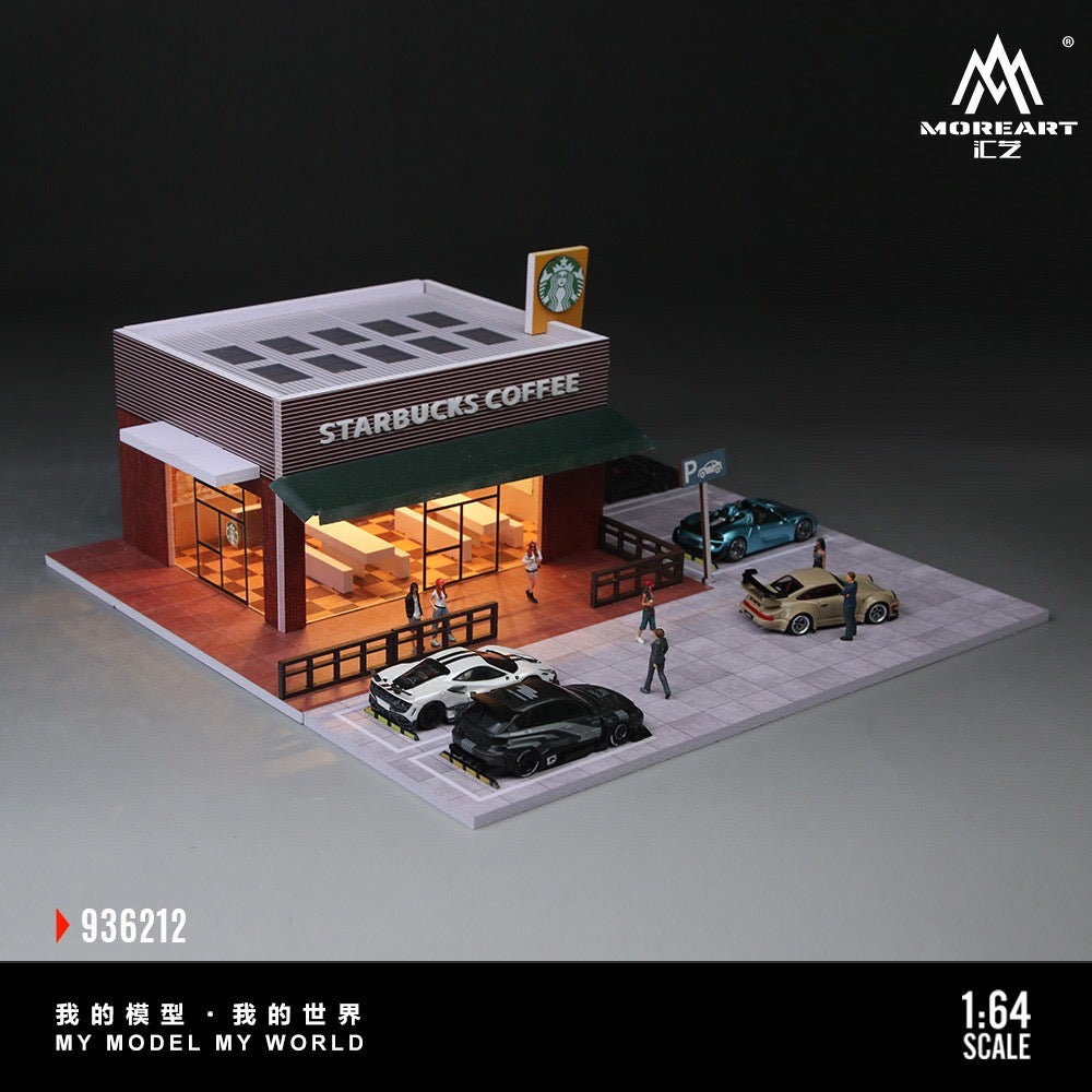 MoreArt - Pre-Order - Starbucks Store Diorama mit Beleuchtung - MO936212