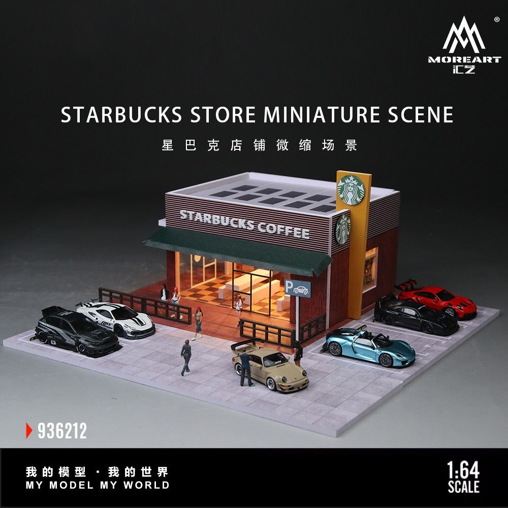 MoreArt - Pre-Order - Starbucks Store Diorama mit Beleuchtung - MO936212