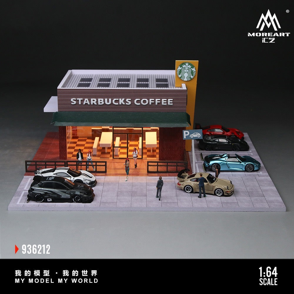 MoreArt - Pre-Order - Starbucks Store Diorama mit Beleuchtung - MO936212