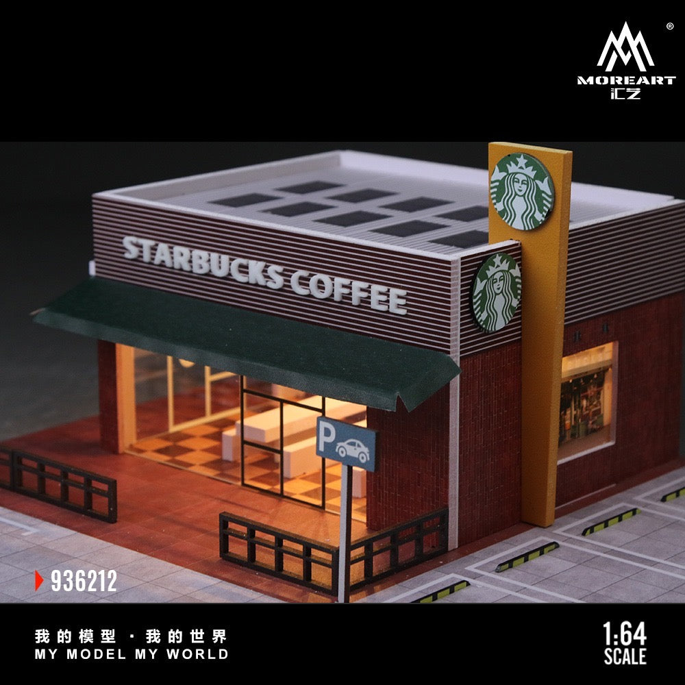 MoreArt - Pre-Order - Starbucks Store Diorama mit Beleuchtung - MO936212