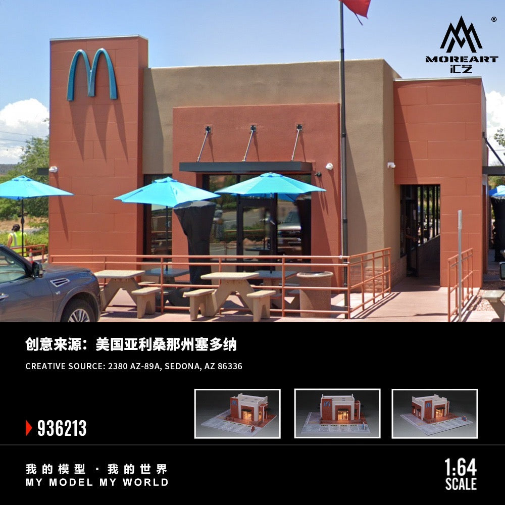 MoreArt - Pre-Order - McDonald's Scene in Sedona, Arizona Diorama - MO936213