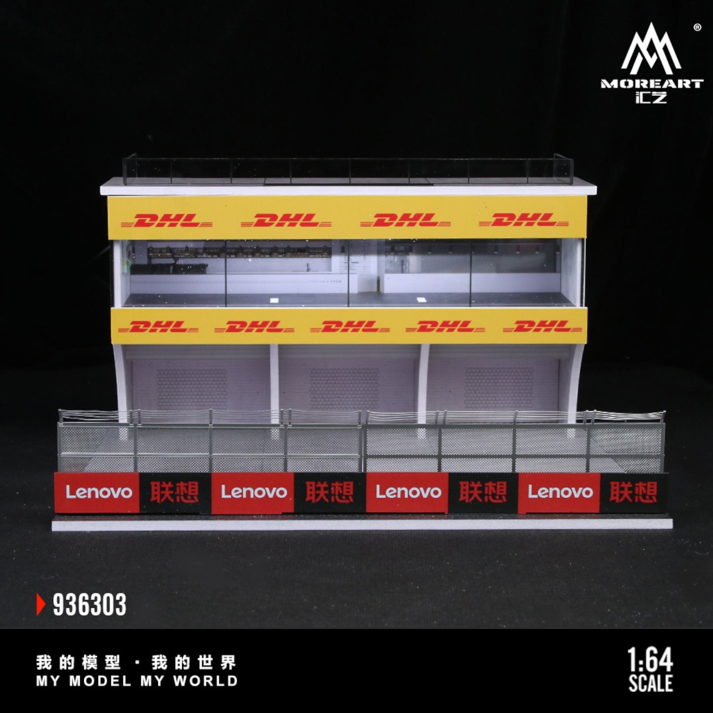 MoreArt - Pre-Order - Porsche Carrera Cup - Pit Lane Diorama mit Beleuchtung - MO936303