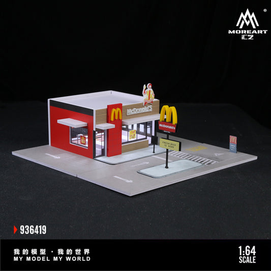 MoreArt - Pre-Order - McDonald's Diorama mit Beleuchtung - MO936419