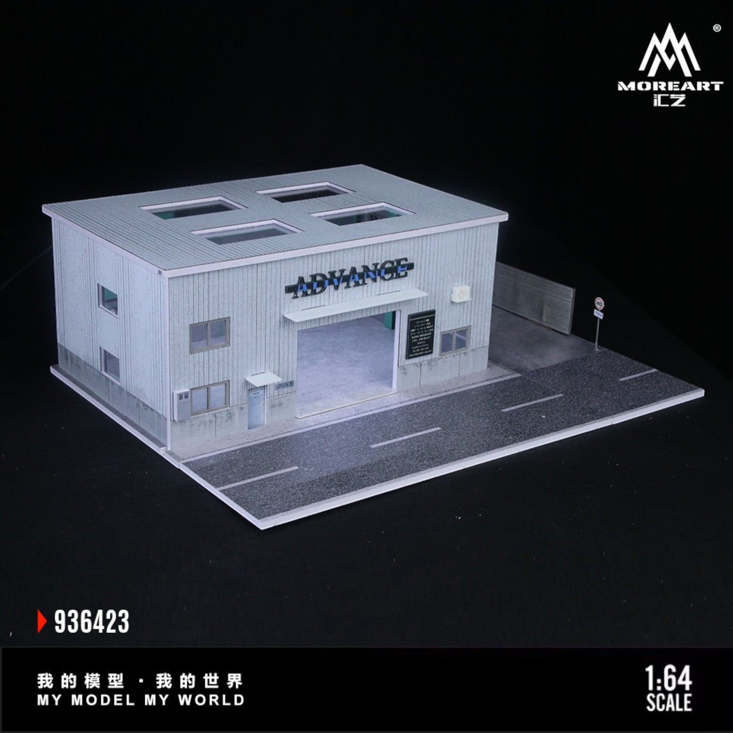MoreArt - Pre-Order - Yokohama Repair Shop Diorama mit Beleuchtung - MO936423
