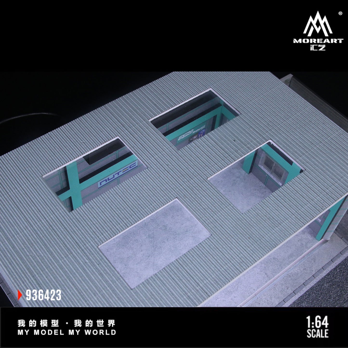 MoreArt - Pre-Order - Yokohama Repair Shop Diorama mit Beleuchtung - MO936423