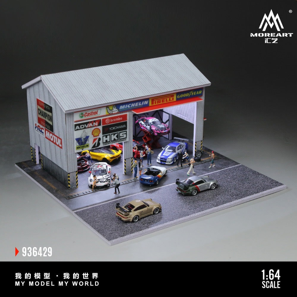 MoreArt - Pre-Order - Racing Car Repair Shop mit Beleuchtung - MO936429