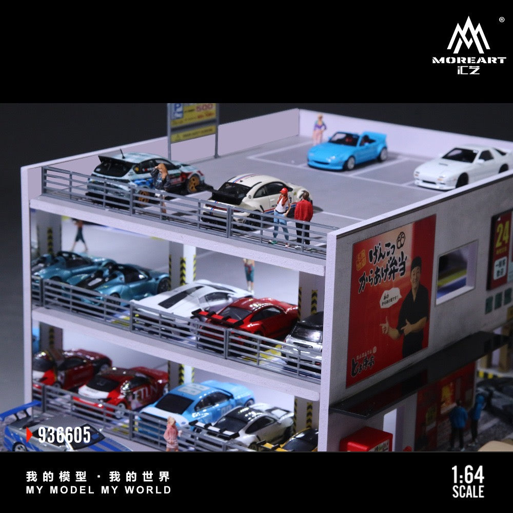 MoreArt - Pre-Order - Japanese Parking Building Diorama mit Beleuchtung - MO936605