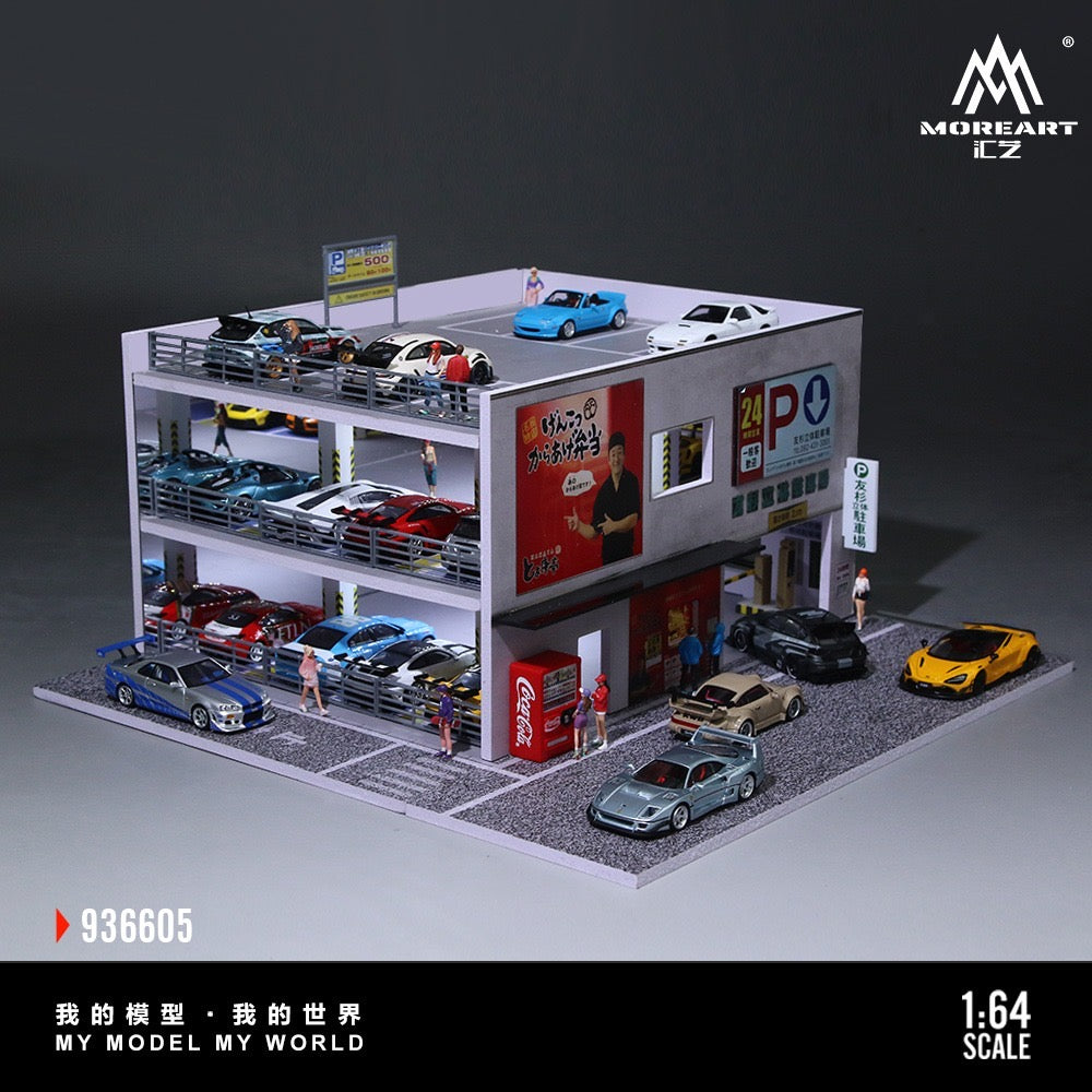 MoreArt - Pre-Order - Japanese Parking Building Diorama mit Beleuchtung - MO936605
