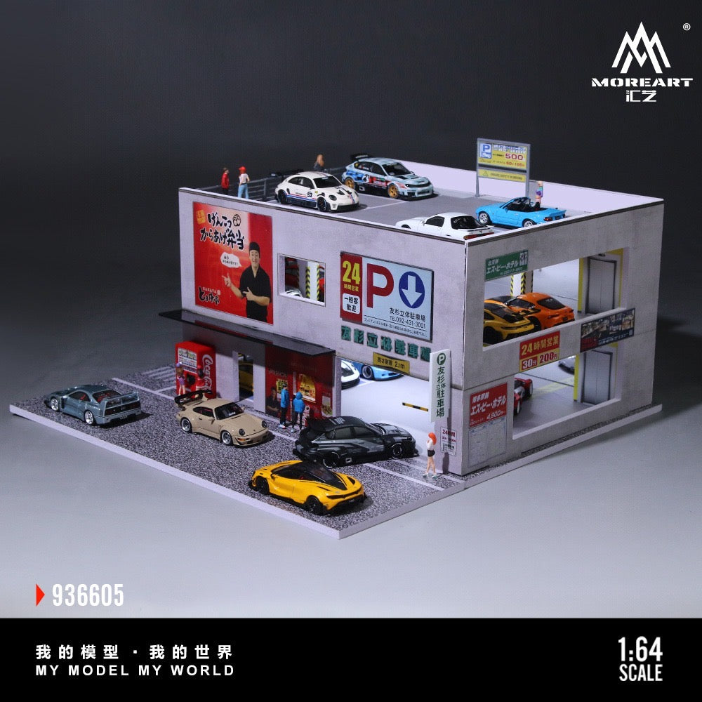 MoreArt - Pre-Order - Japanese Parking Building Diorama mit Beleuchtung - MO936605