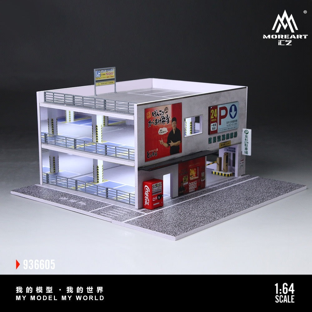 MoreArt - Pre-Order - Japanese Parking Building Diorama mit Beleuchtung - MO936605