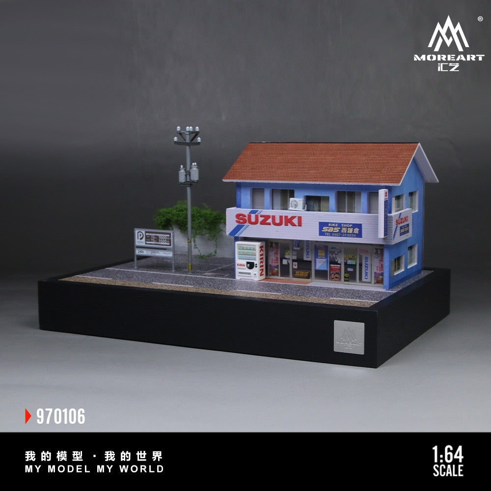 MoreArt - Pre-Order -Suzuki Motorcycle Store Nishi-Kamakura Diorama große  Version - MO970106