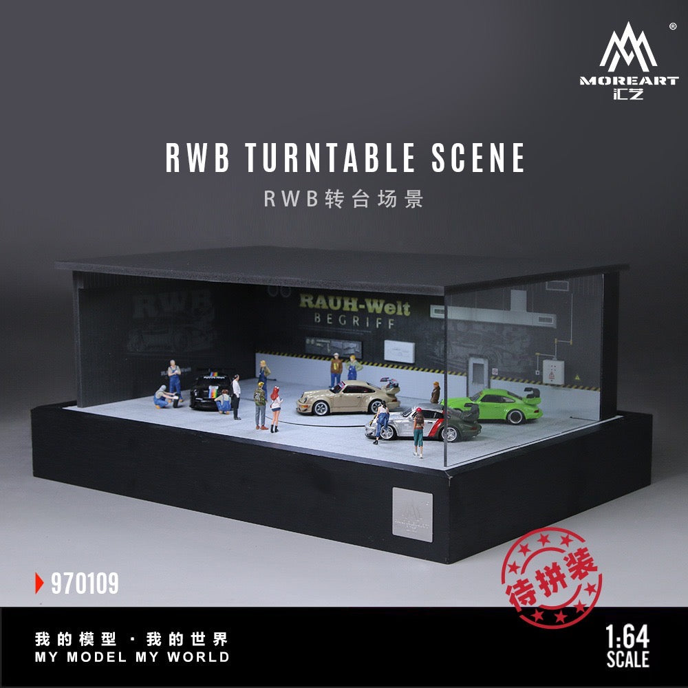 MoreArt - Pre-Order - RWB Turntable Scene Diorama - MO970109