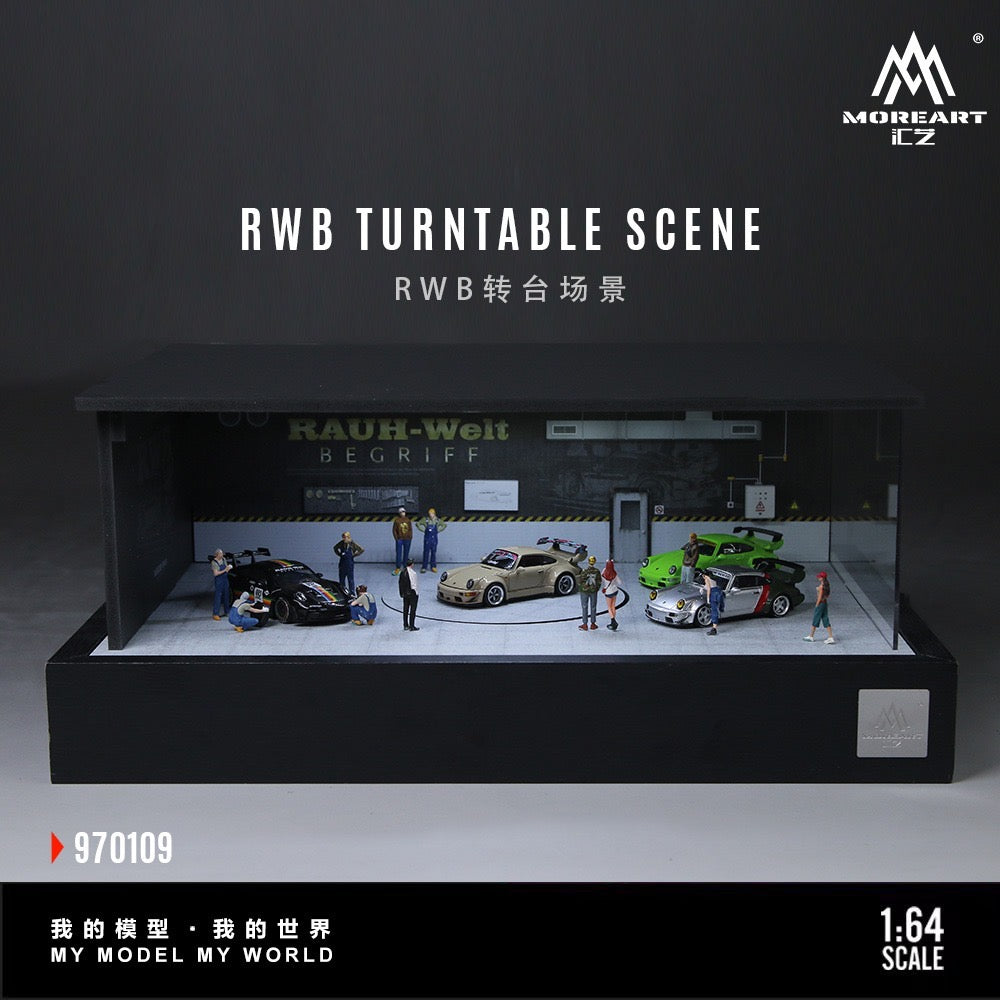 MoreArt - Pre-Order - RWB Turntable Scene Diorama - MO970109