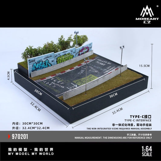 MoreArt - Pre-Order - Nürburgring Circuit 02 Edition Diorama mit Beleuchtung - MO970201