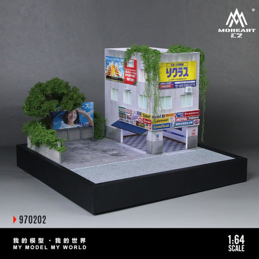 MoreArt - Pre-Order - Repair Shop Diorama mit Beleuchtung - MO970202