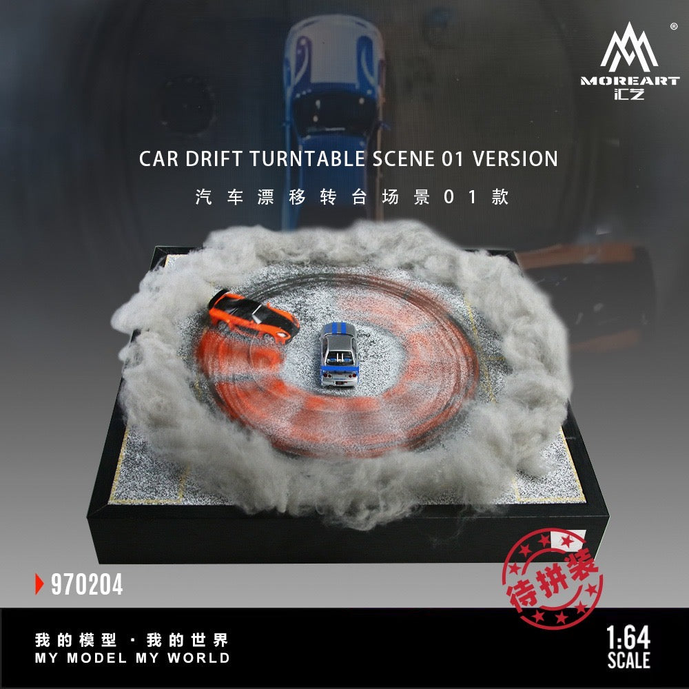 MoreArt - Pre-Order - Car Drift Turntable Scene Model 01 - Diorama - MO970204