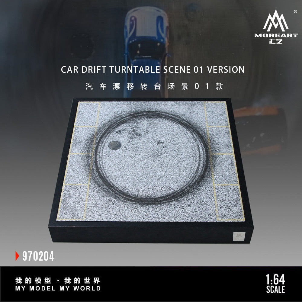 MoreArt - Pre-Order - Car Drift Turntable Scene Model 01 - Diorama - MO970204