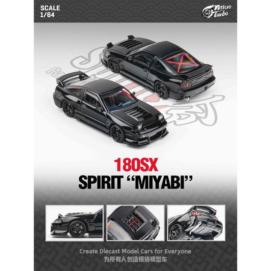 MicroTurbo - Custom Nissan 180SX *MIYABI*, black - MT6407A6