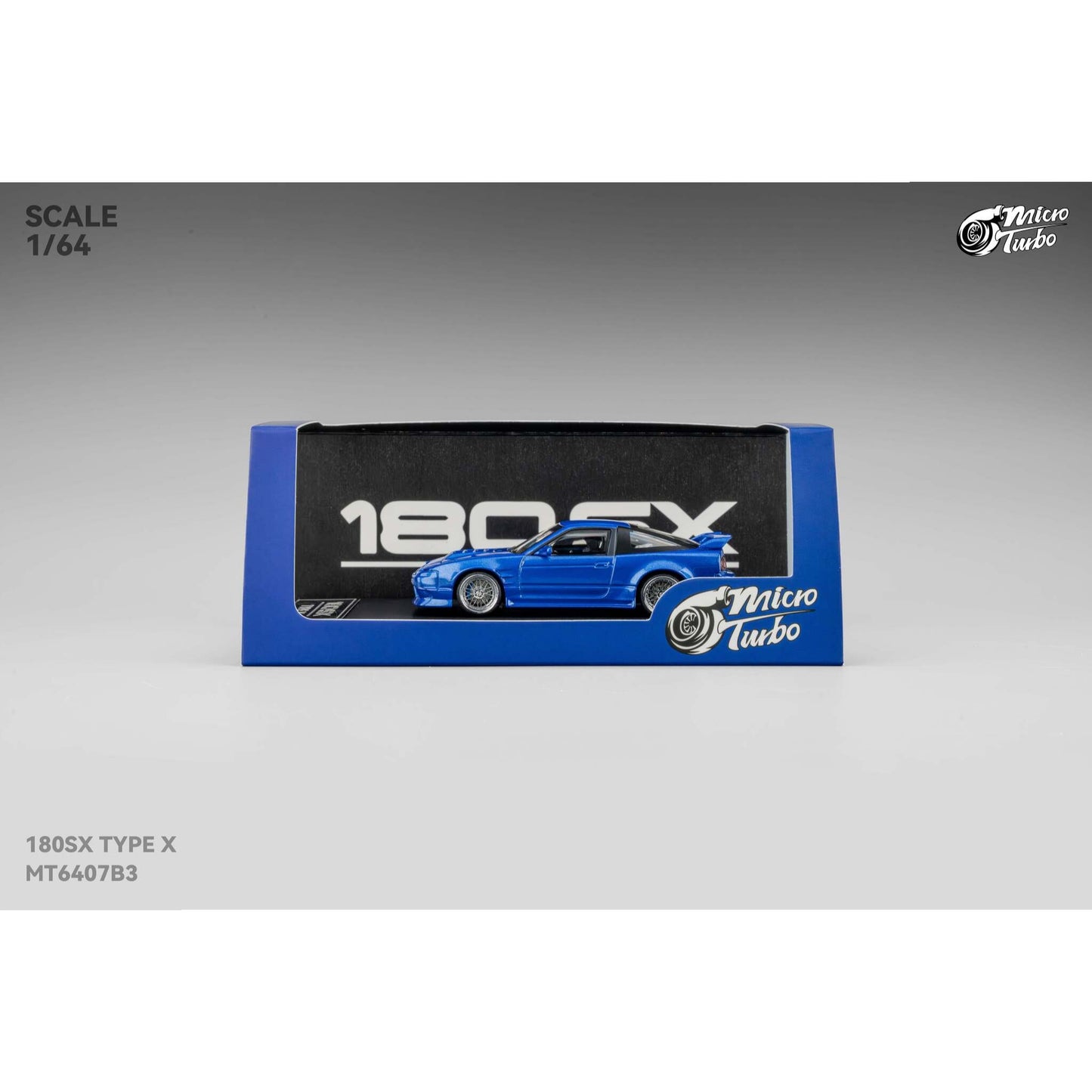 MicroTurbo - Pre-Order - Custom 180SX Type X, Metallic Blue - MT6407B3