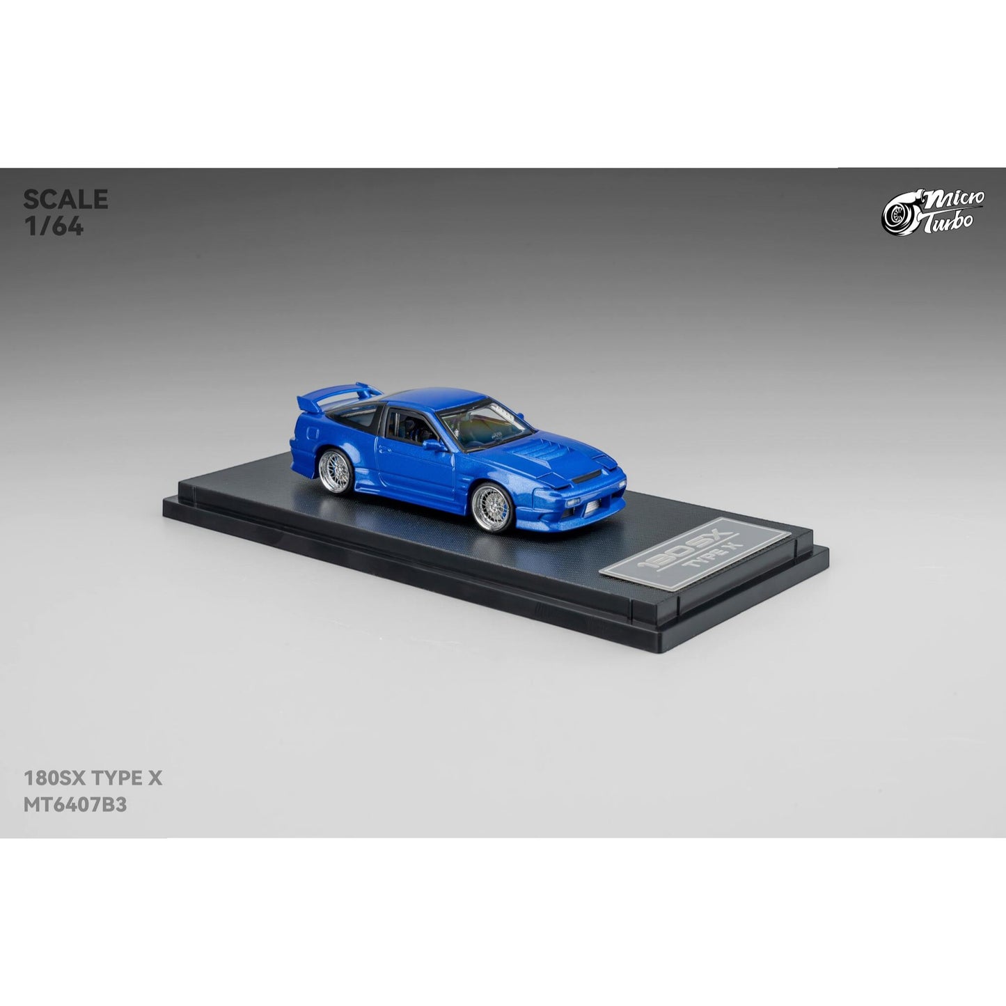 MicroTurbo - Pre-Order - Custom 180SX Type X, Metallic Blue - MT6407B3