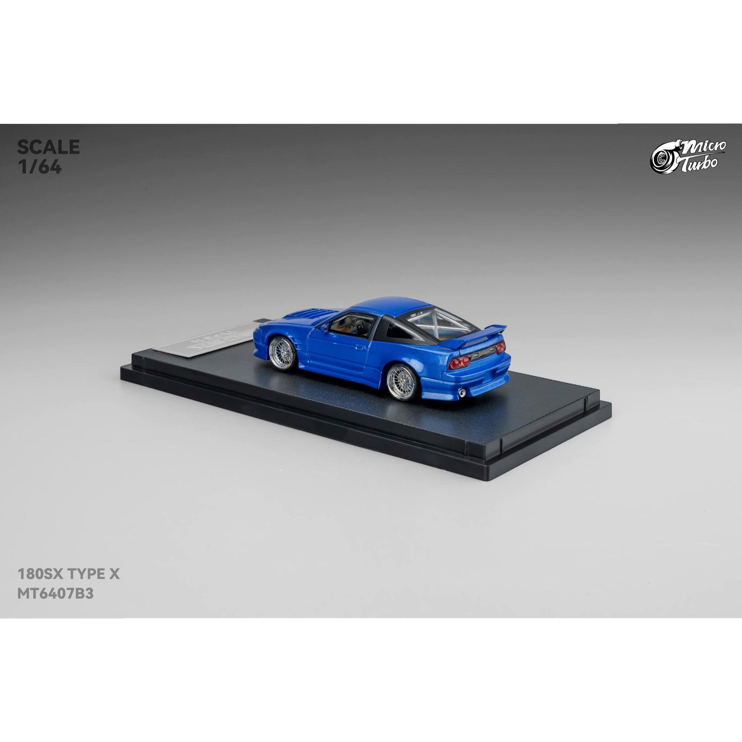 MicroTurbo - Pre-Order - Custom 180SX Type X, Metallic Blue - MT6407B3